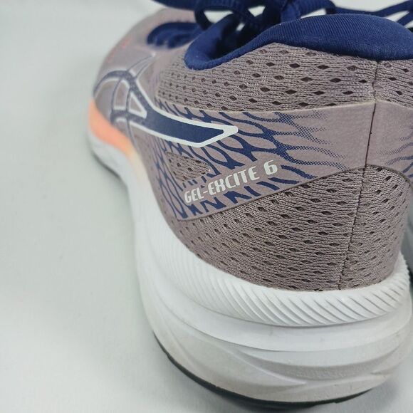 ASICS Running Shoes Women’s US 6 EU 37 Purple Grey Coral Lightweight Trainers - Picture 5 of 12